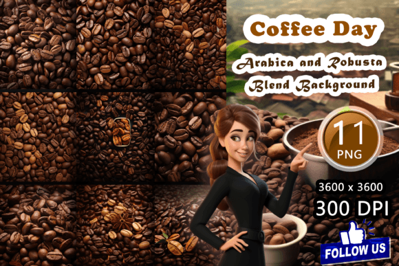 Arabica and Robusta Blend Backgrounds: A Visual Journey