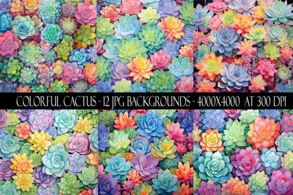 Colorful Cactus Backgrounds: A Designer's Guide to Vibrant Digital Papers