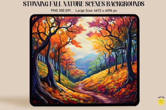 Colorful Fall Landscape Backgrounds: Elevate Your Seasonal Designs