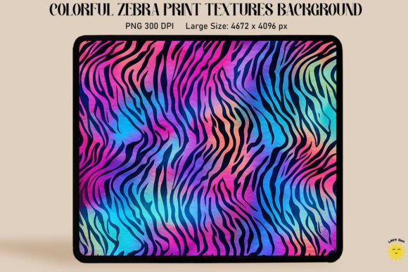 Colorful Zebra Print Backgrounds: Bold Visuals for Modern Design