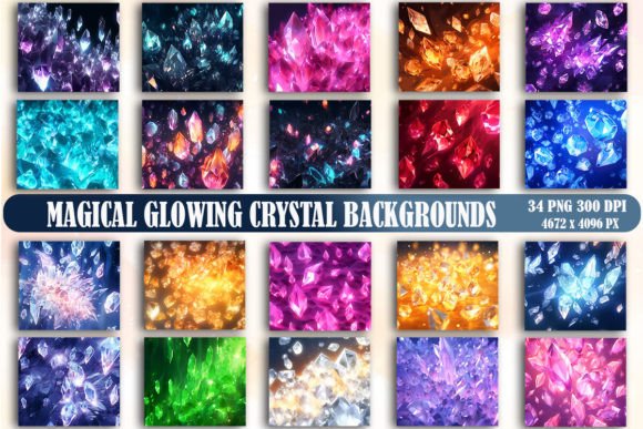 Enchanted Light: Using Magical Glowing Crystal Backgrounds in Your Projects