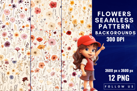 Flowers Seamless Pattern Backgrounds: A Guide to Floral Elegance