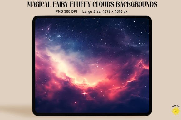 Galaxy Sky with Magic Clouds: Design with Dreamy Backdrops