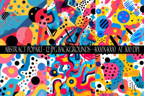 Injecting Energy with Abstract Popart Backgrounds