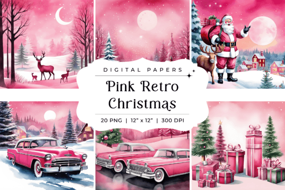 Pink Retro Vintage Christmas Backgrounds: A Designer's Guide