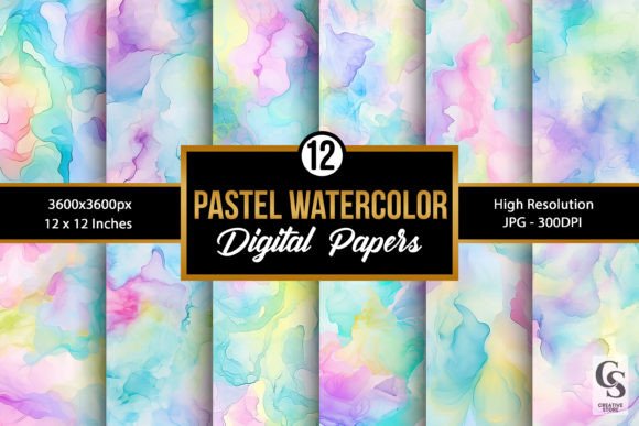 Soft & Dreamy: Unlocking Creativity with Pastel Watercolor Backgrounds