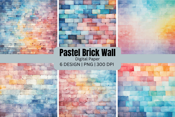 Soft Textures, Strong Impact: Using Pastel Brick Wall Backgrounds