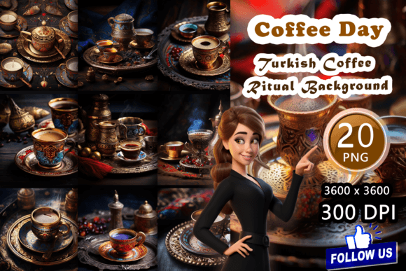 Timeless Tradition: Using Turkish Coffee Ritual Backgrounds
