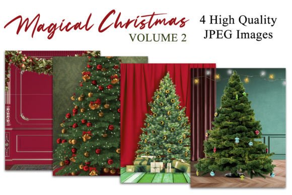Transform Holiday Photos with Magical Christmas V2 Backdrops