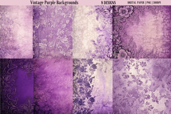 Vintage Purple Backgrounds: A Designer's Digital Toolkit